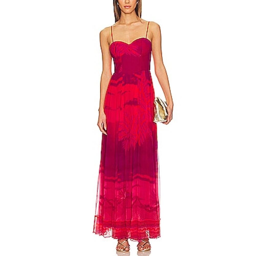 Hemant And Nandita Vibrant Multicolor Soma Maxi Dress Size S